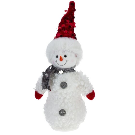 Изделие декоративное &quot;Снеговик&quot;, L8 W4,5 H17,5 см, 2в.