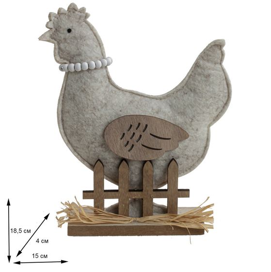 Фигурка декоративная &quot;Курица&quot;, L15 W4 H18,5 см