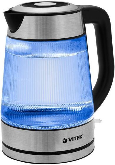 Чайник электрический Vitek VT-7017 1.8л 2200Вт прозрачный