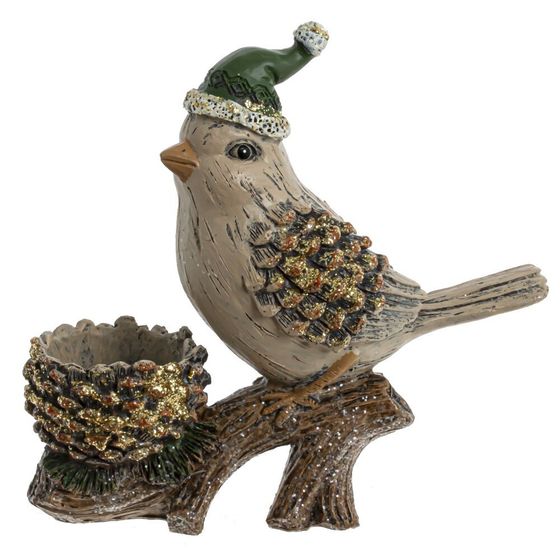 Фигурка декоративная &quot;Птичка&quot;, L16 W6,5 H15 см, 2в.