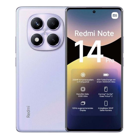 Смартфон Xiaomi Redmi Note 14 Pro 8/256Gb фиолетовый (MZB0IWZRU)