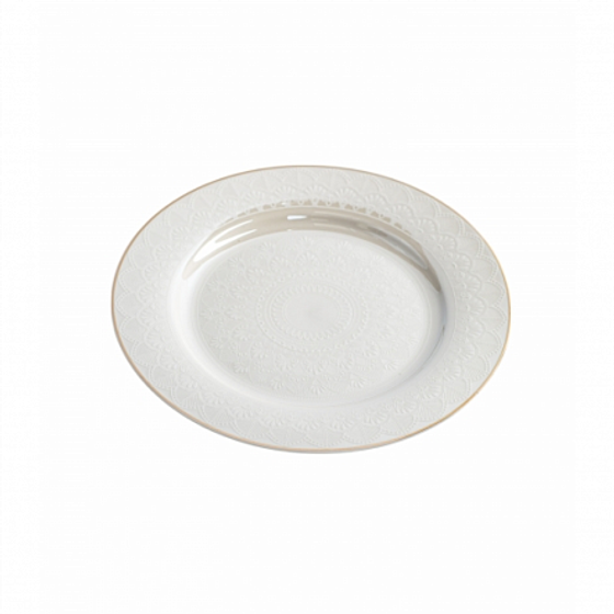 Тарелка десертная WHITE LACE 21см