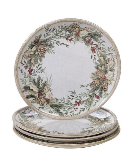 Holly and Ivy 4-Pc. Dinner Plate