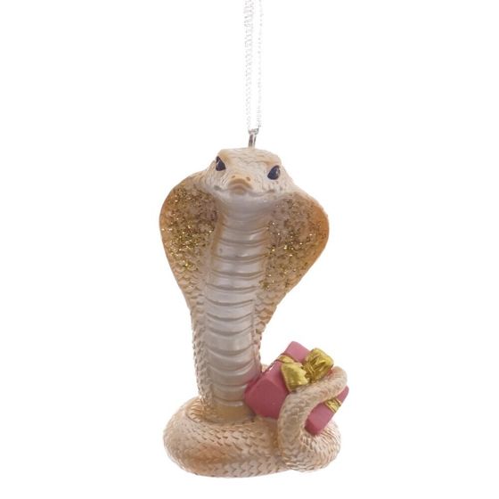 Фигурка декоративная подвесная &quot;Змея&quot;, L4 W4 H7 см, 4в.
