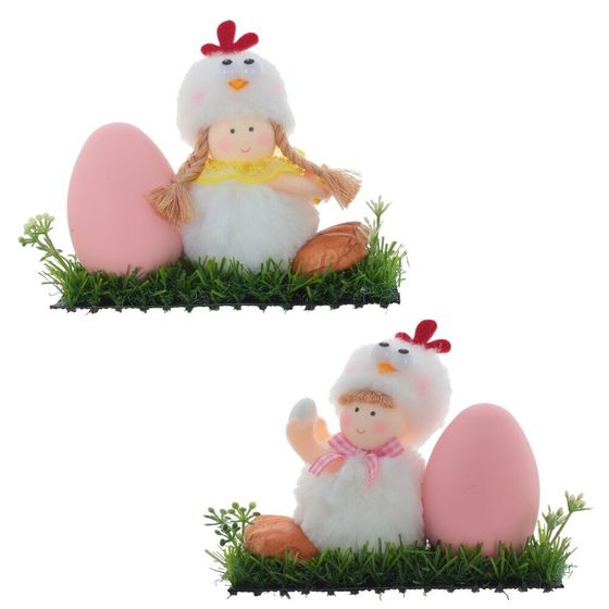 Фигурка декоративная &quot;Девочка/Мальчик&quot;, L14,5 W5 H10,5 см, 2в.