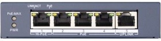 Коммутатор Hikvision DS-3E0505HP-E 5G 3PoE+ 60W неуправляемый