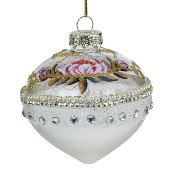 Набор из 12шт Украшение новогоднее &quot;Шар&quot;, D 8 см, L34 W25 H9 см