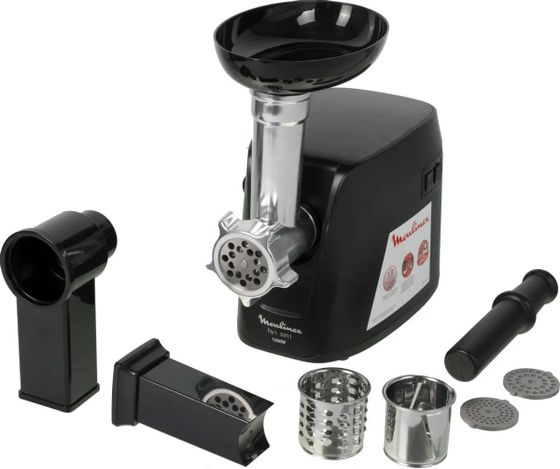 Мясорубка Moulinex Compact HV1 ME112832 1600Вт черный/серебритстый