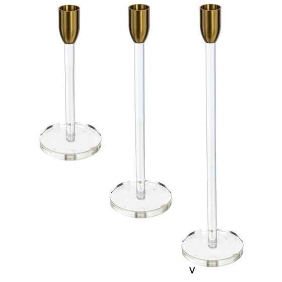 Подсвечник, L8 W8 H32 см