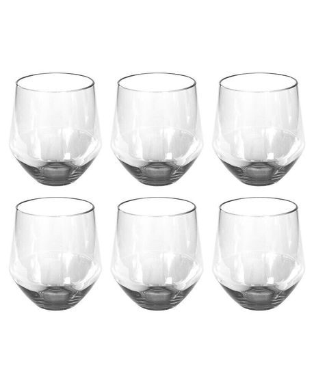 Angle Stemless Glasses, Set of 6