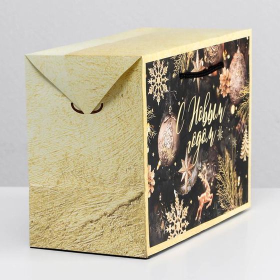 !Пакет-коробка «Новогодняя ночь», 3 штуки, 28 × 20 × 13 см