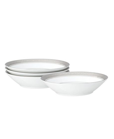 Crestwood Platinum Set of 4 Fruit Bowls, Service For 4