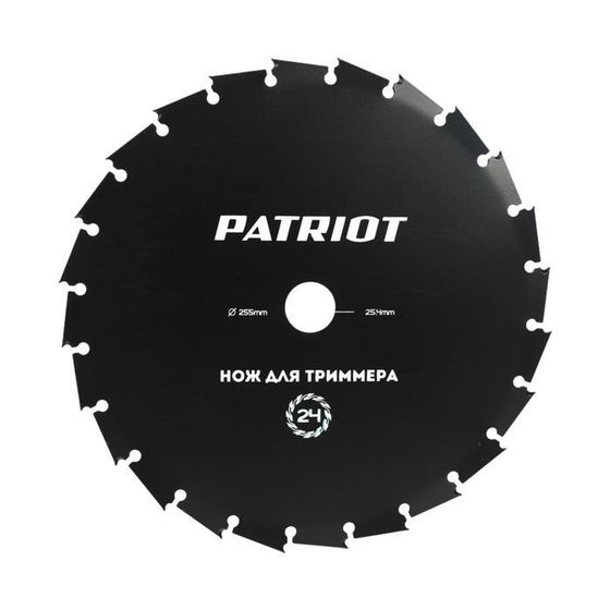 Нож PATRIOT TBM-24, 255х25.4 мм, 24 зуба