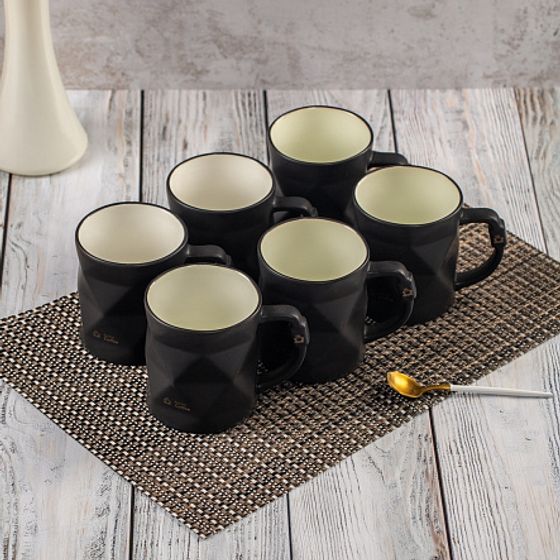 Кружка BLACK&WHITE черная 390мл