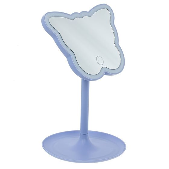 Зеркало настольное (подсветка, 3xААА не прилаг), L17 W15 H26 см