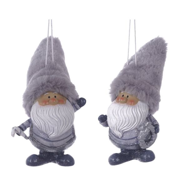 Фигурка декоративная  подвесная &quot;Дед Мороз&quot;,  L6 W7 H11 см, 2в.