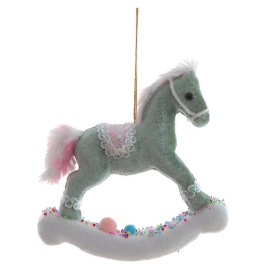 Изделие декоративное подвесное &quot;Лошадка&quot;, L15 W3 H14 см, 3в.