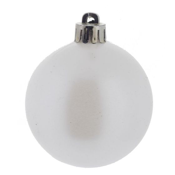 Набор из 6шт Украшение новогоднее Шар &quot;Жемчужная сказка&quot;, D6 см, L11,5 W6 H17,5 см