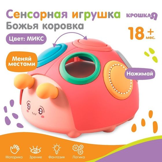 Развивающая сенсорная игрушка Крошка Я «Божья коровка», МИКС