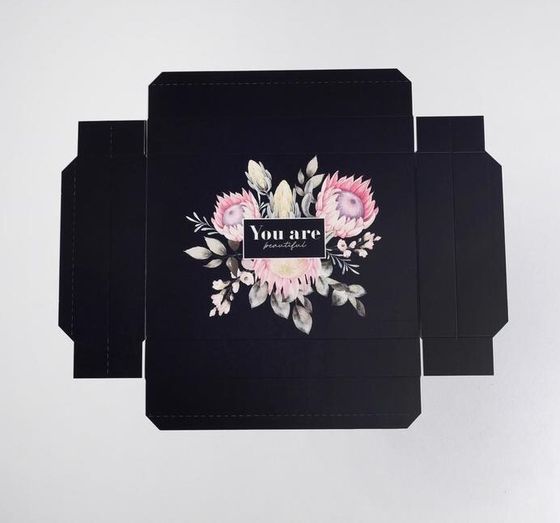 !Коробка складная «Цветы», 30 × 20 × 9 см