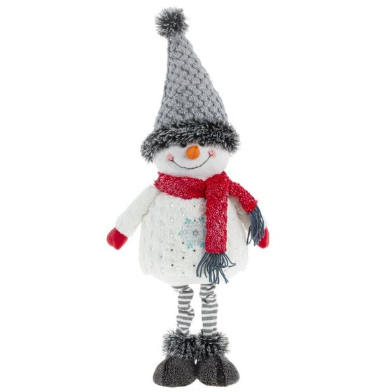 Игрушка набивная &quot;Снеговик&quot; (3xLR44), L22 W14 H61/42 см, 2в.