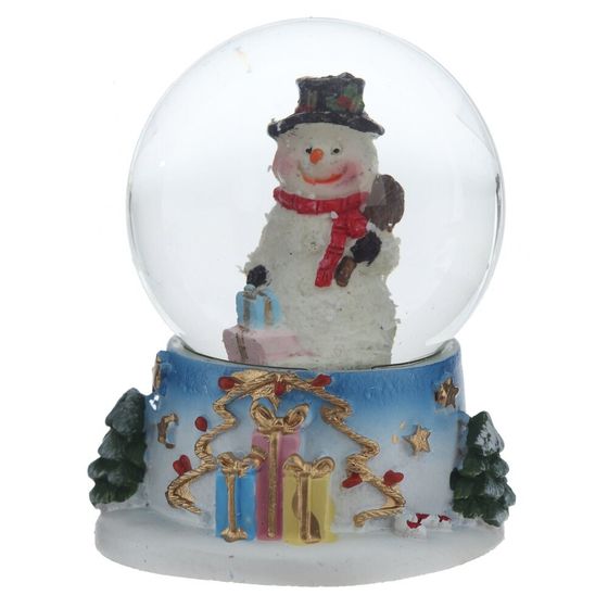 Фигурка декор в стекл шаре &quot;Дед Мороз/Снеговик&quot;, D 4.5 см, L5,5 W5 H6 см, 2в.