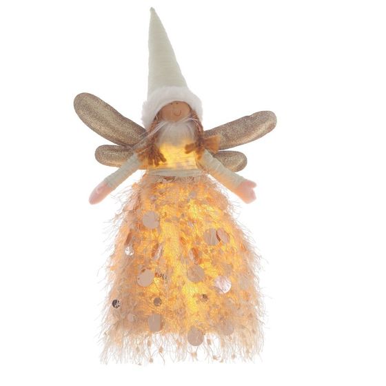 Игрушка набивная &quot;Фея&quot; с подсветкой, L20 W10 H34 см, 2в.