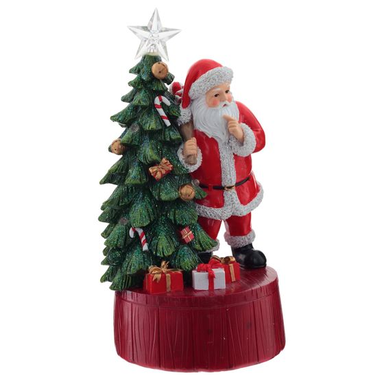 Фигурка декоративная с музыкой &quot;Новый год&quot; (3xLR44, прилаг.), L12 W11 H22,5 см, 2в.