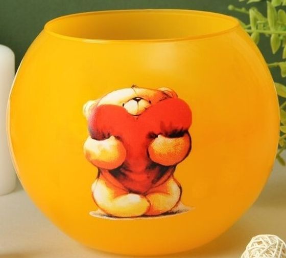 !09 Ваза "Кюгель-4" шаровая d-8.5см 14,9х17,2 см 2,4 л