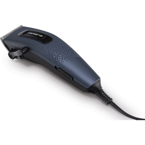 Машинка для стрижки Polaris PHC 0954 сеть (насадок 4шт) синий