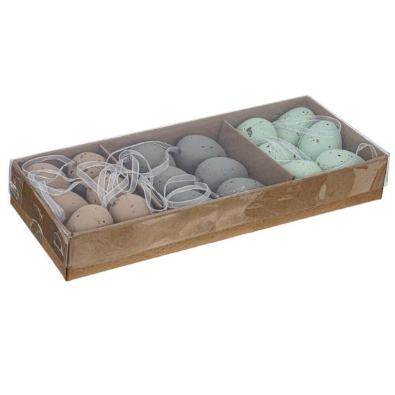 Набор из 18-ти изделий декоративных подвесных &quot;Яйцо&quot;, L20 W8 H3 см