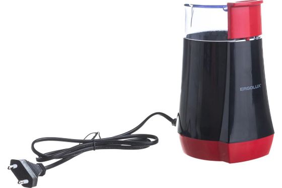 Кофемолка Ergolux ELX-CG02-С43 130Вт черный/красный