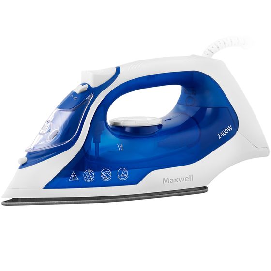Утюг Maxwell MW-3007 (MC) 2400Вт синий/белый