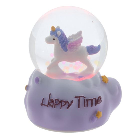 Фигурка декоративная &quot;Лошадка&quot; в стекл шаре (подсвет, 3xДR41), D4.5 см, Д5,5 Ш5 В7 см, 4в.