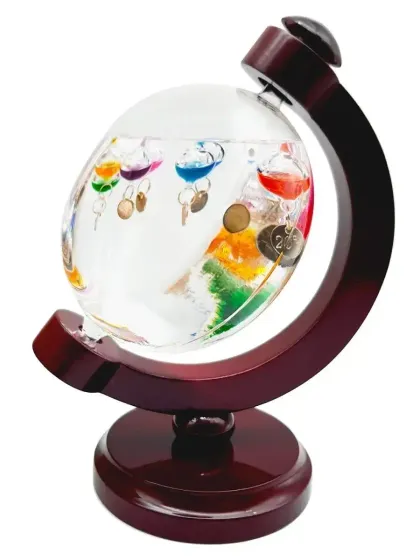 !09 Термометр Галилея, Д13 Ш9 В18 см,