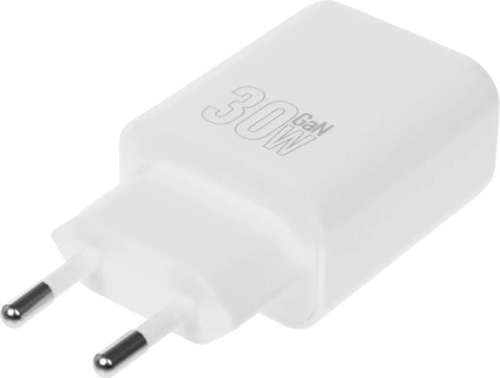 Сетевое З/У Hoco N63 Gentle 1хType-C+1хUSB 30Вт 5В 3А PD + кабель Type-C 1м белый