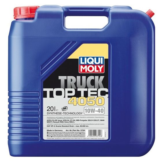 Масло моторное  LiquiMoly Top Tec Truck 4050 10W-40, 20 л