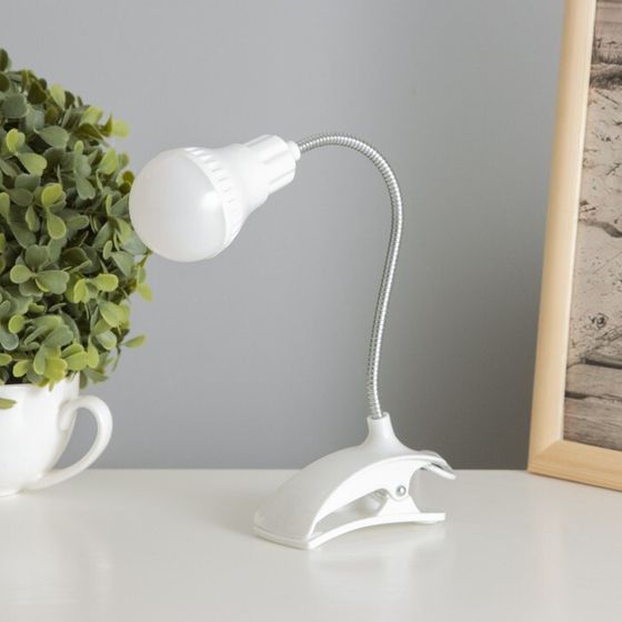 Лампа на прищепке «Свет» белый 13LED 1.5W провод USB 4×9×31.5 см RISALUX