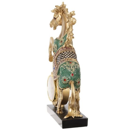 Фигурка декоративная &quot;Лошадь&quot; с часами (AAx1,н.п.), L22,5 W7 H33 см