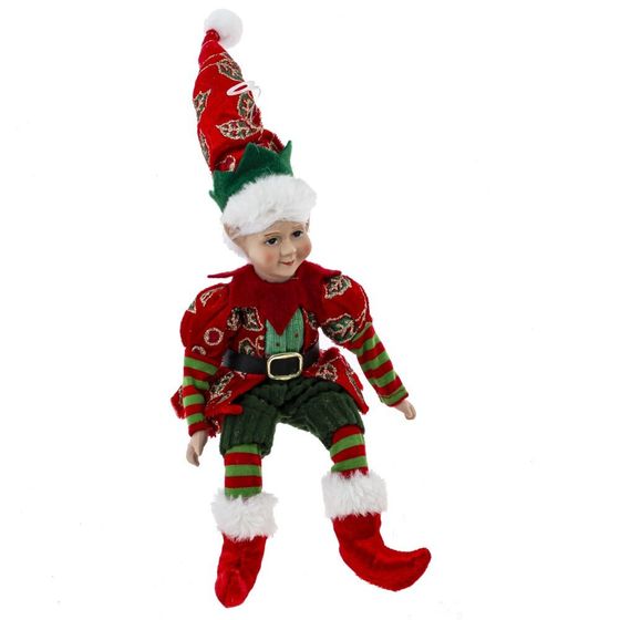 Игрушка набивная &quot;Эльф&quot;, L9 W5,5 H34/15 см