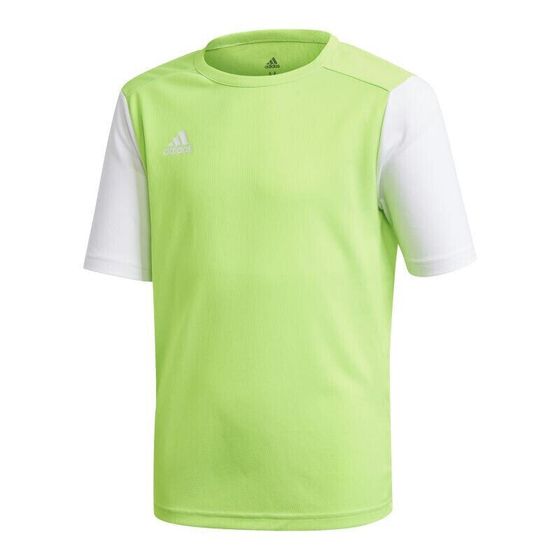 Футболка мужская спортивная Adidas Estro 19 Jr GH1663 зеленая с белыми рукавами
