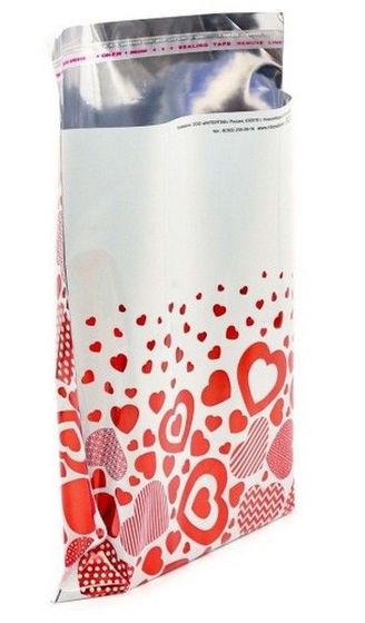 !09 Пакет подарочный (набор 22 штуки) "Любовь", с клапаном, 17х22x5 см. (20 шт.) + "Праздничные шары" 24*31 см, клеев. край( 2шт.)