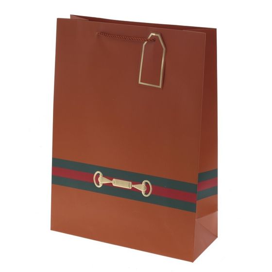 Пакет подарочный (бумага 210г/м2, блок 12шт), L31 W12 H40 см, 4в.