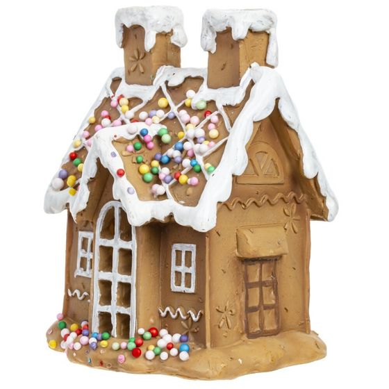 Фигурка декоративная с подсветкой &quot;Домик&quot;, L10 W8,5 H12,5 см, 2в.