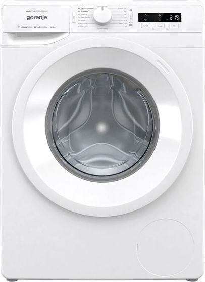 Стиральная машина Gorenje WNPI82BS, с паром, 8кг, 1200об/мин, инверторная