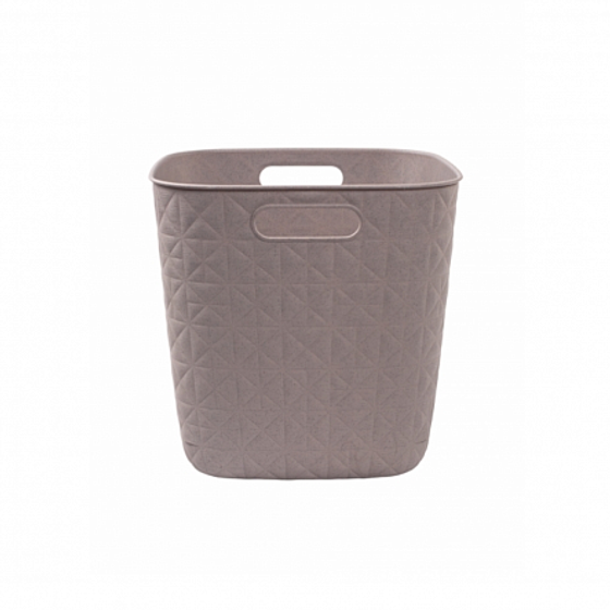 Корзина квадратная SOFTEX Q серая 15л