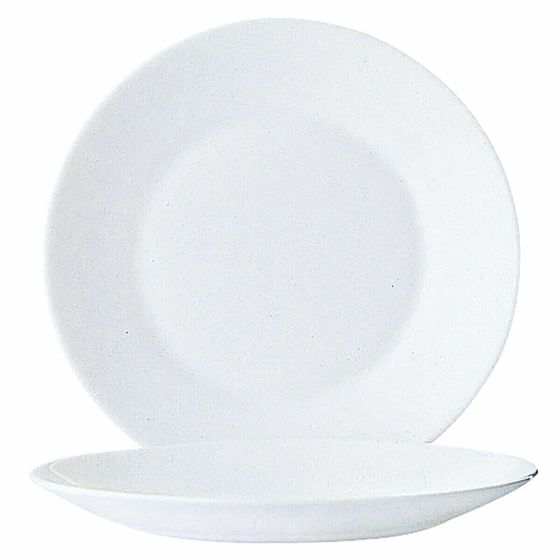 Блюдо для десертов Arcoroc Restaurant 6 штук Белый Cтекло (Ø 19,5 cm)