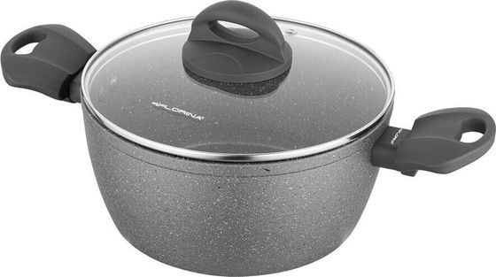 Алюминиевый горшок Florina Florina Lava Stone серый 20 см 2,4 л