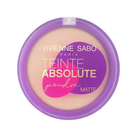 Пудра компактная Vivienne Sabo Teinte Absolute matte матирующая, тон 03 светло-персиковый, 6г