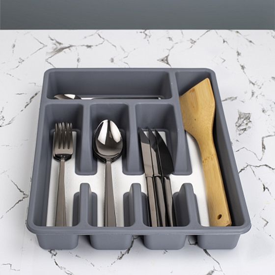Лоток для столовых приборов с антискользящим дном